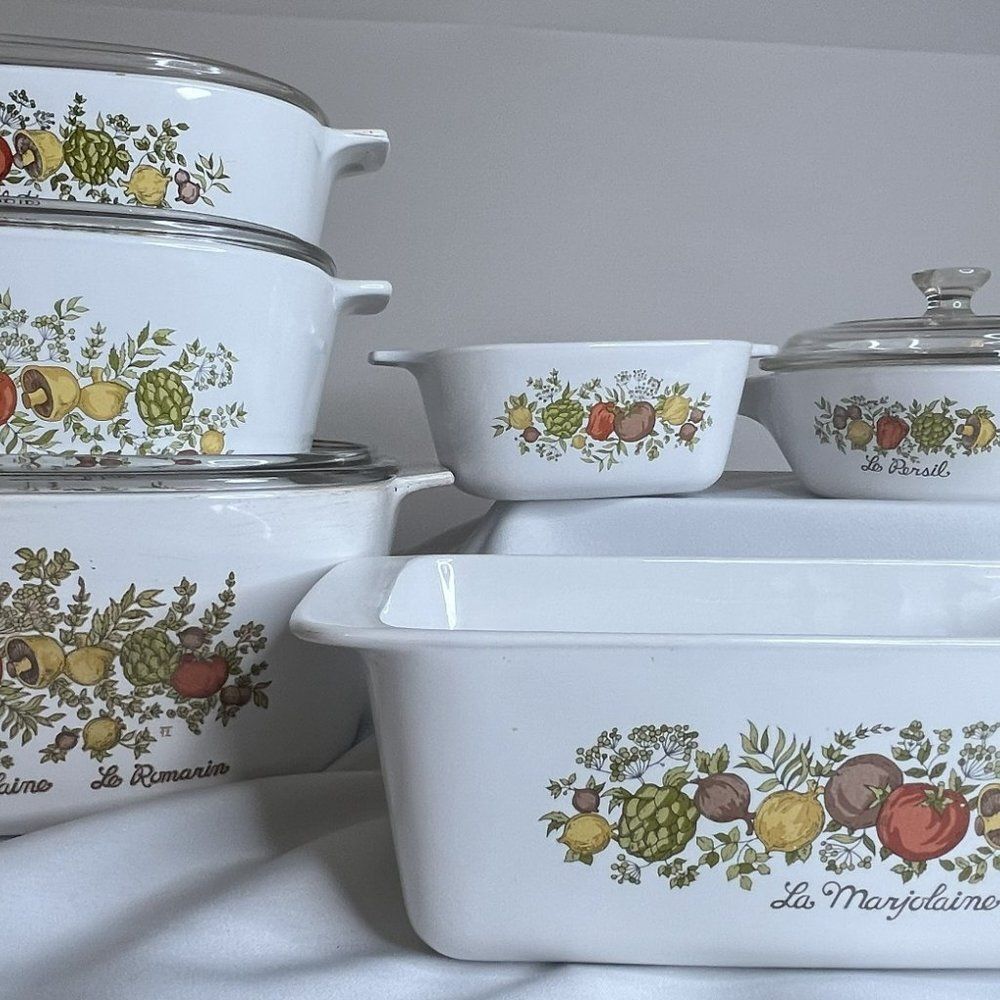 RARE Corningware "Spice of Life" set of 6